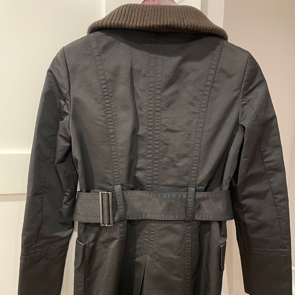 Zara Basic Black Zippered Winter Jacket - Size S - image 6